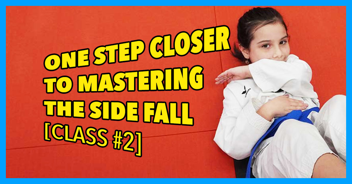 [Class #2] Kids Learn Side Fall in Taekwondo Class