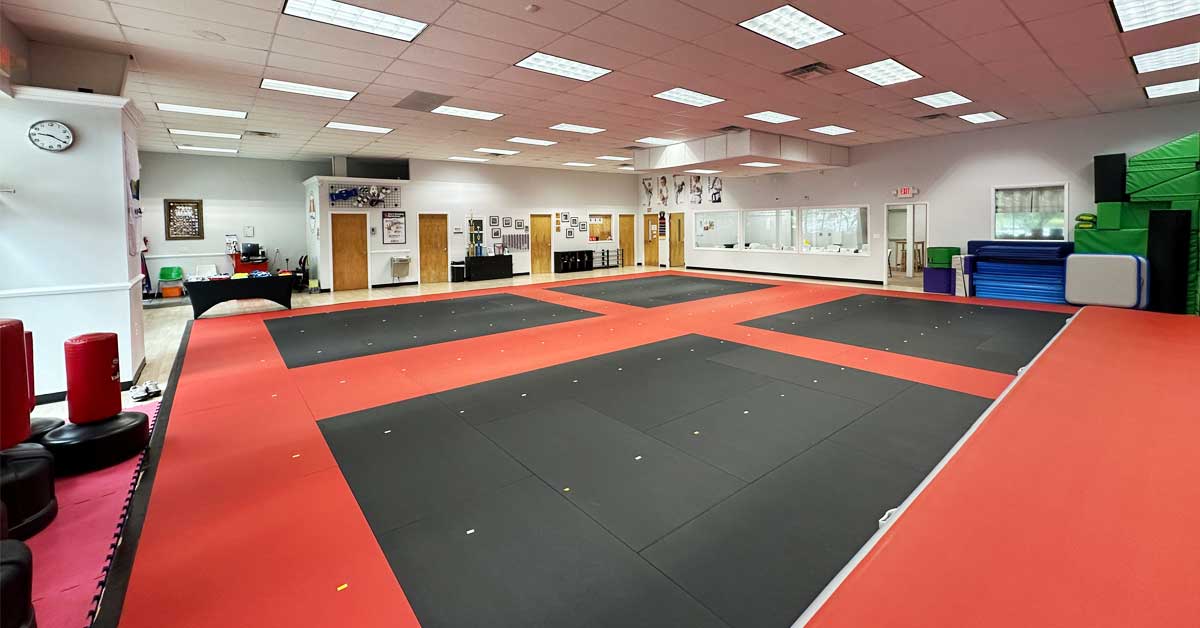 Taekwondo school inside view 